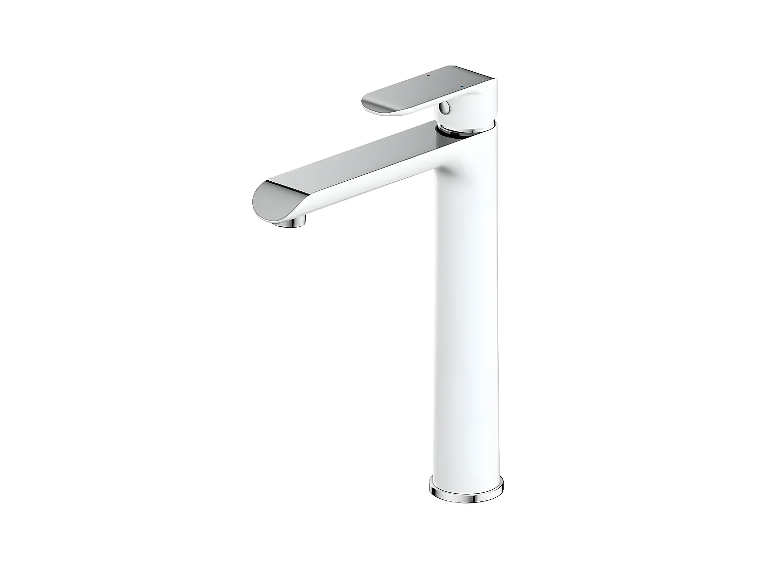 Mitigeur Lavabo Haut Sacramento, 28 Cm coloris : Chrome/blanc