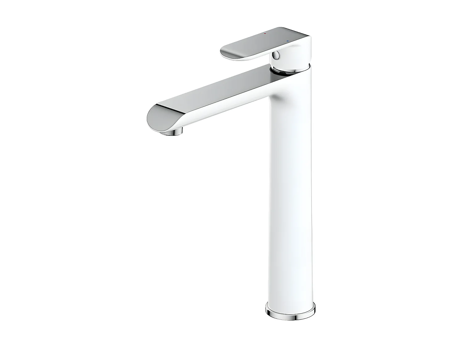 Mitigeur Lavabo Haut Sacramento, 28 Cm coloris : Chrome/blanc