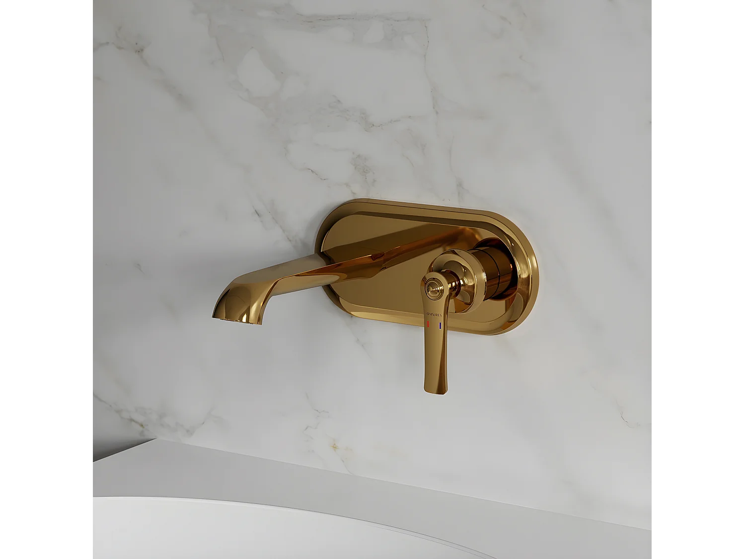 Mitigeur Lavabo À Encastrer Armance Gold