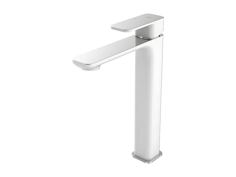 Mitigeur Lavabo Haut Apure, 29 Cm coloris : Chrome/blanc