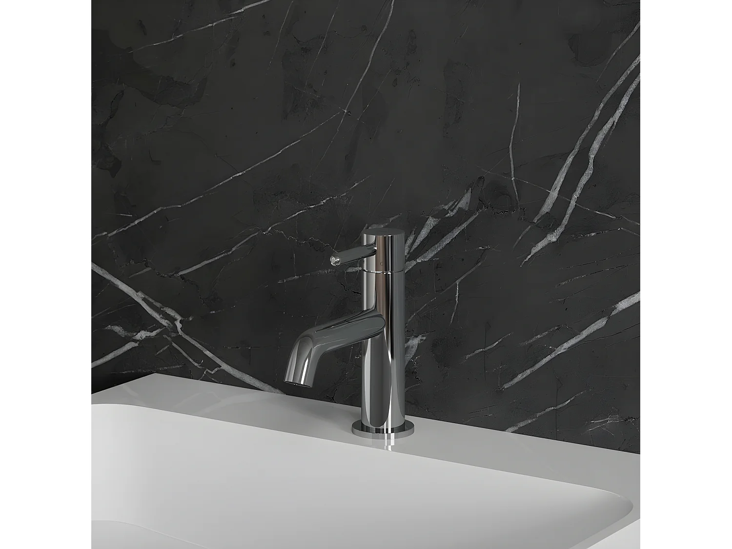 Mitigeur Lavabo Bas Y, 14 Cm couleur : Chrome