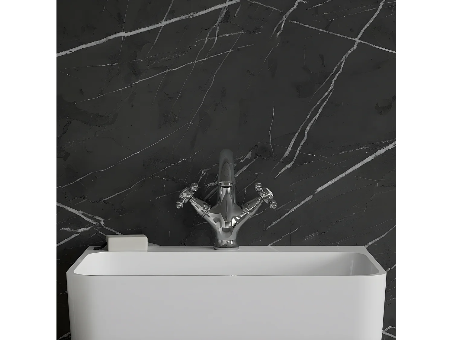 Mitigeur Lavabo Bas Retro, 19 Cm,  couleur : Chrome