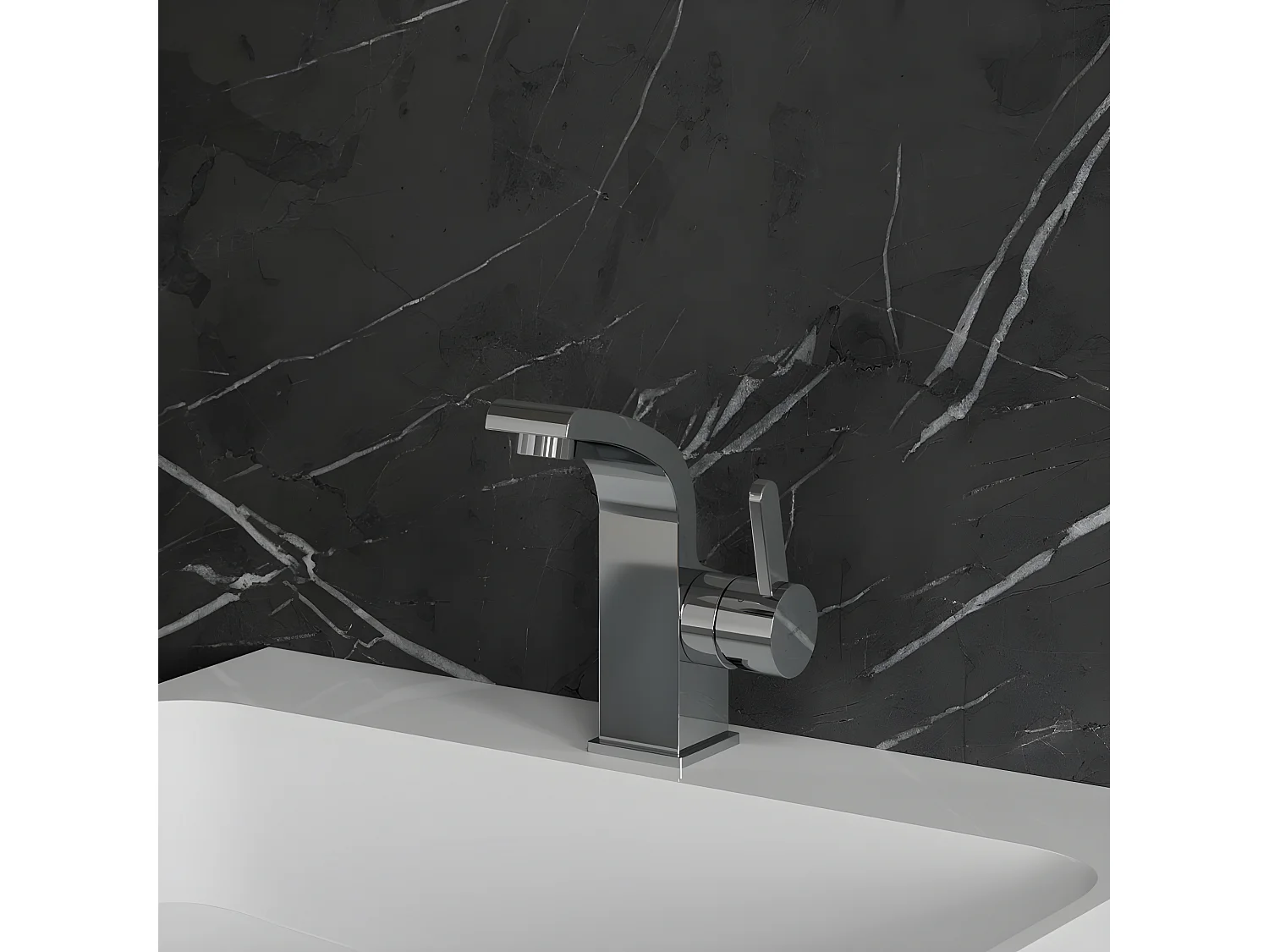 Mitigeur Lavabo Bas Darling, 17 Cm,  couleur : Chrome