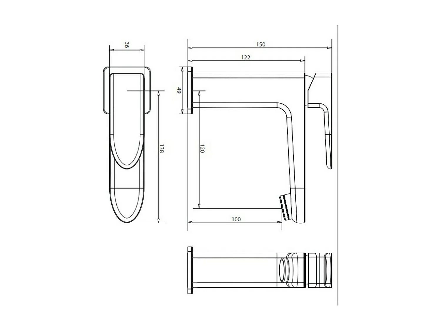 Mitigeur Lavabo Bas Siena, 16 Cm,  couleur : Chrome