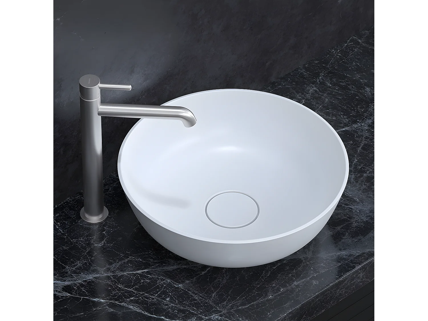 Mitigeur Lavabo Haut couleur : Nickel