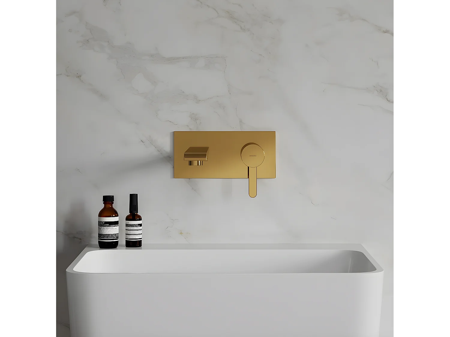 Mitigeur Lavabo À Encastrer Darling Doré