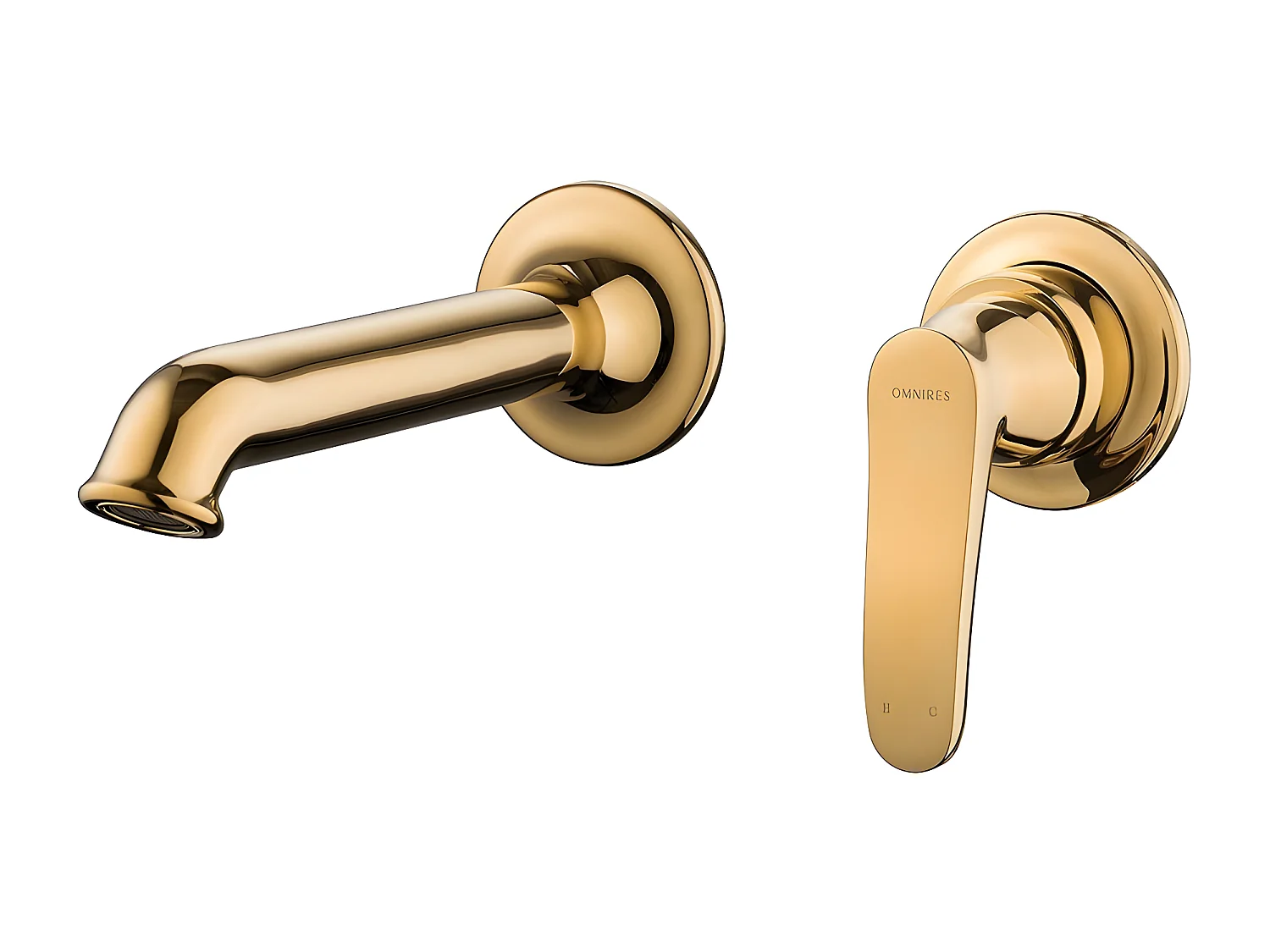 Mitigeur Lavabo À Encastrer Art Deco Doré