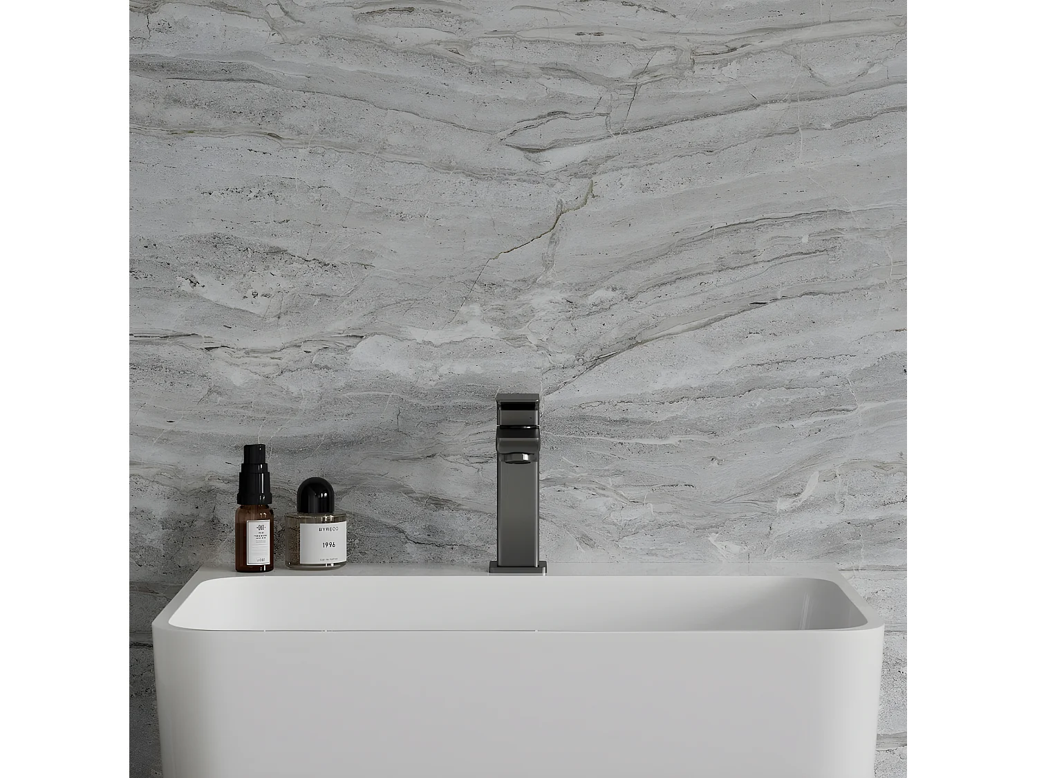 Mitigeur Lavabo Bas Parma, 15 Cm couleur : Graphite