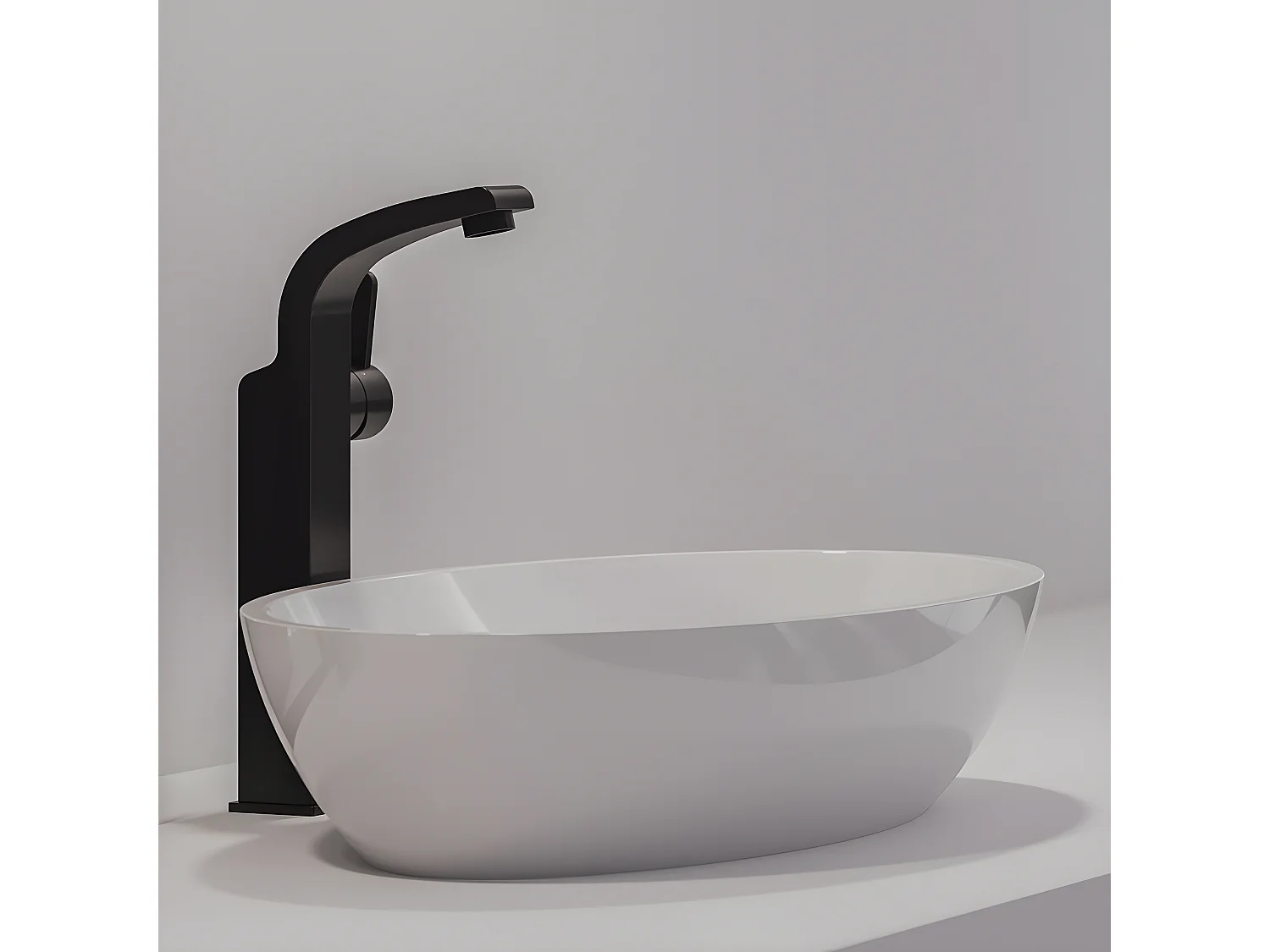 Mitigeur Lavabo Haut Darling, 33 Cm coloris : Noir