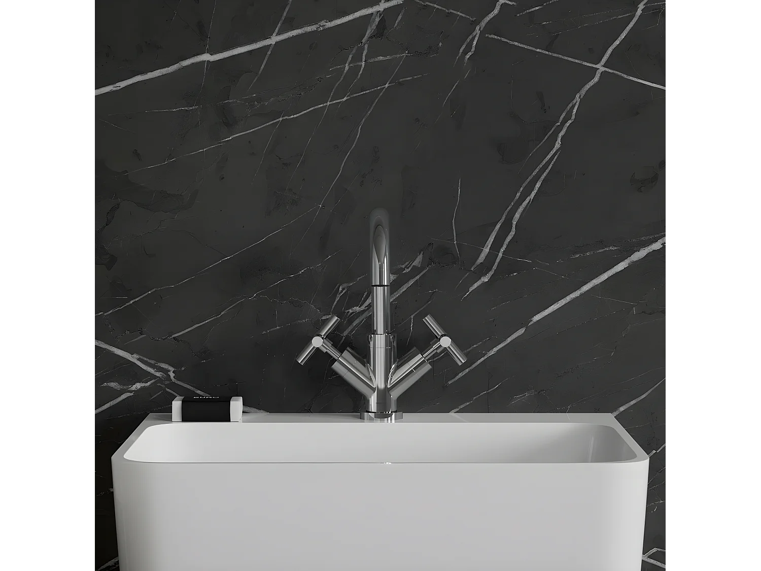 Mitigeur Lavabo Bas Modern, 24 Cm, Avec Bouchon Clic-clac, couleur : Chrome