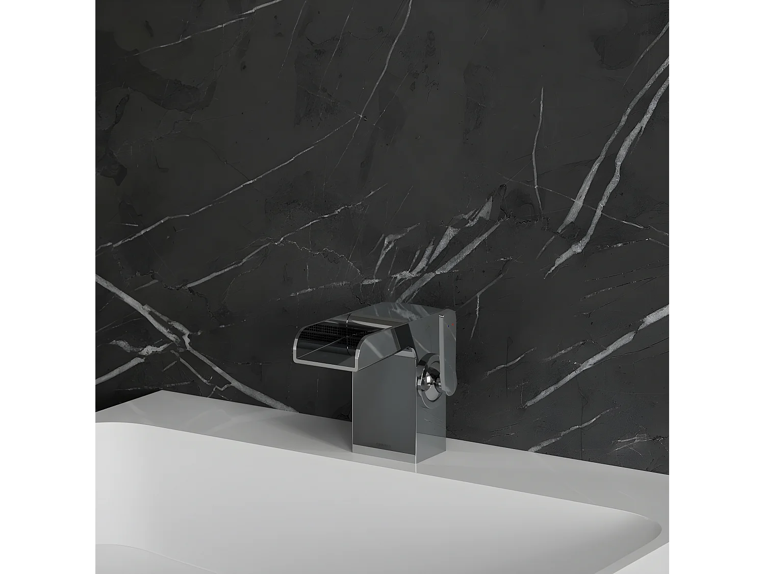 Mitigeur Lavabo Bas Cascade, 11 Cm,  couleur : Chrome