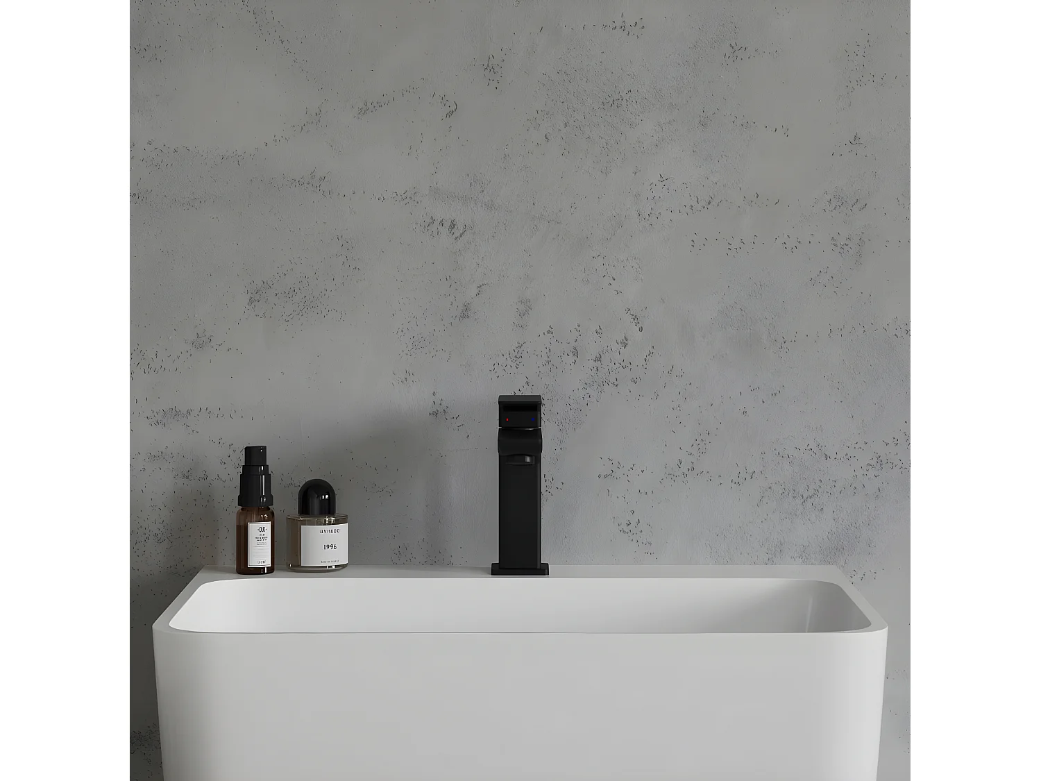 Mitigeur Lavabo Bas Parma, 15 Cm couleur : Noir Mat