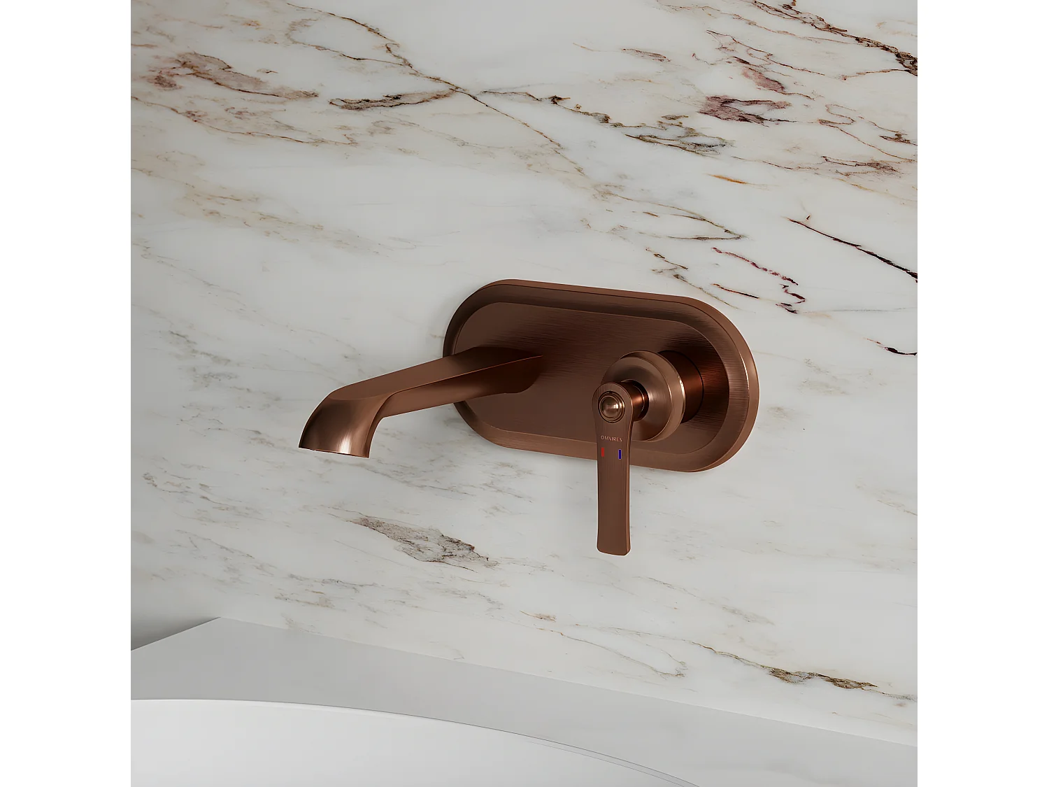 Mitigeur Lavabo À Encastrer couleur : Cuivre Antique Armance