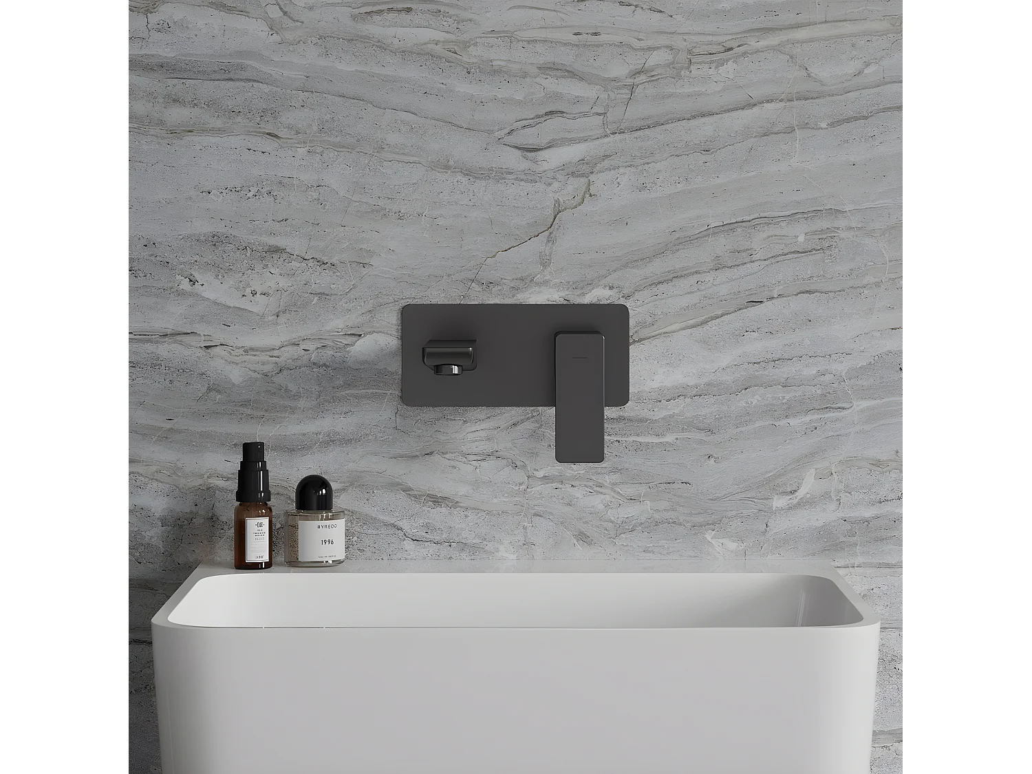 Mitigeur Lavabo À Encastrer Parma Graphité