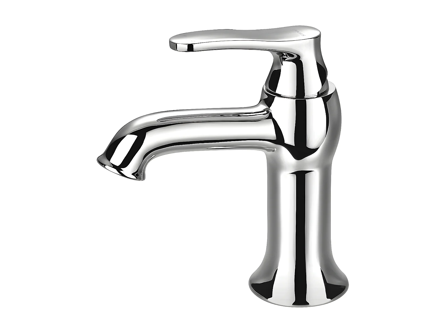 Mitigeur Lavabo Bas Art Deco, 16 Cm,  couleur : Chrome