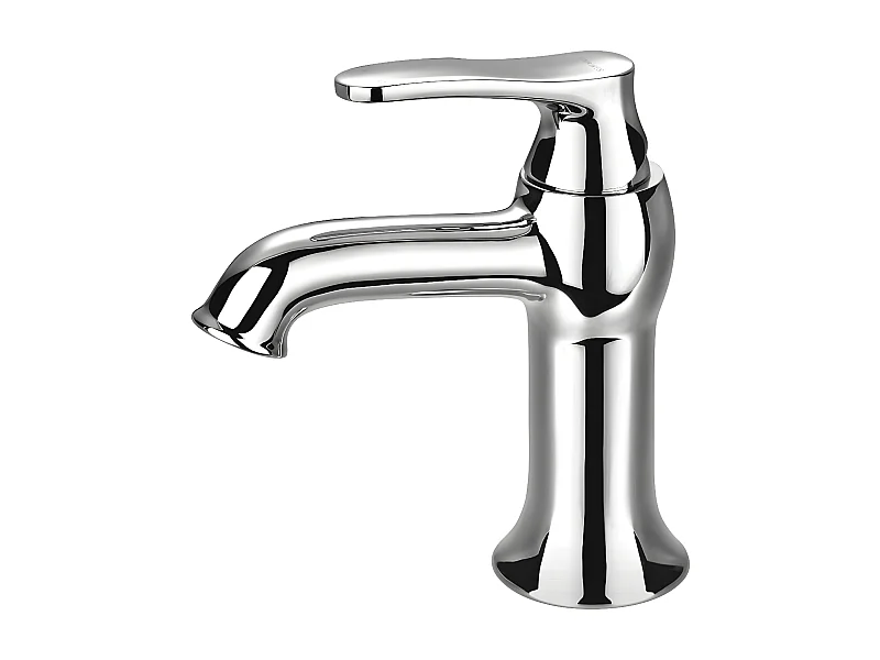 Mitigeur Lavabo Bas Art Deco, 16 Cm,  couleur : Chrome