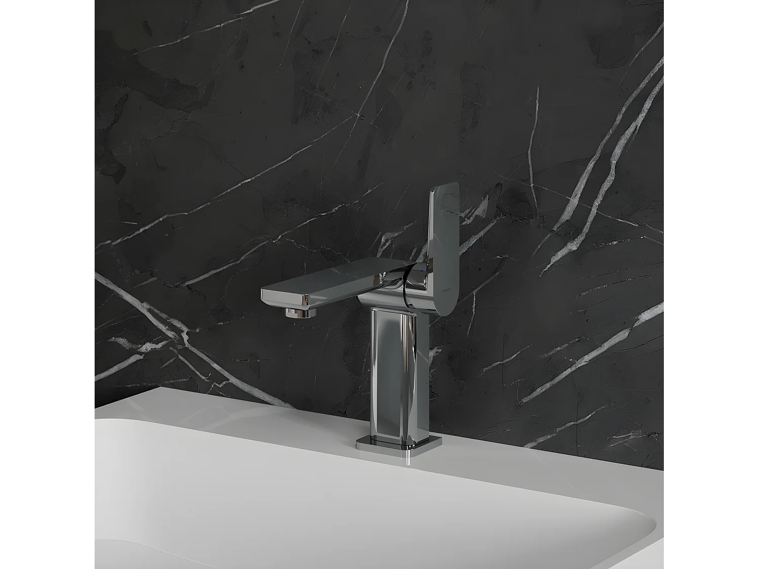 Mitigeur Lavabo Bas Parma, 15 Cm Avec Bouchon Clic-clac couleur : Chrome