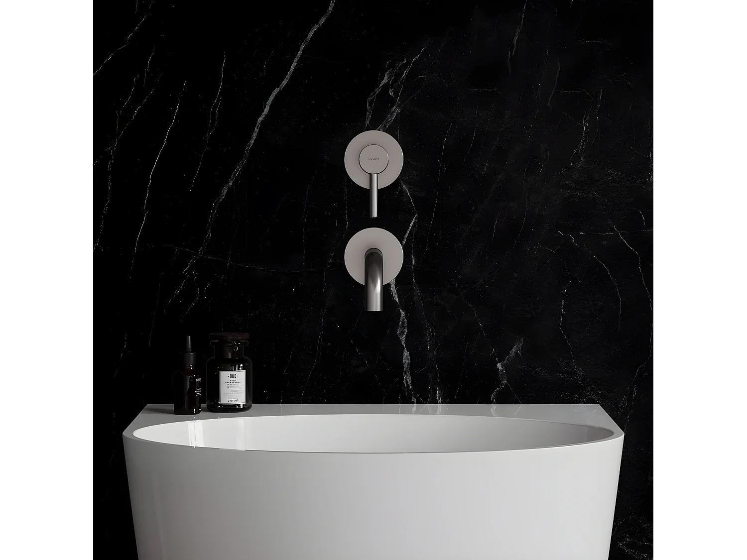 Mitigeur Lavabo À Encastrer Y Nickel