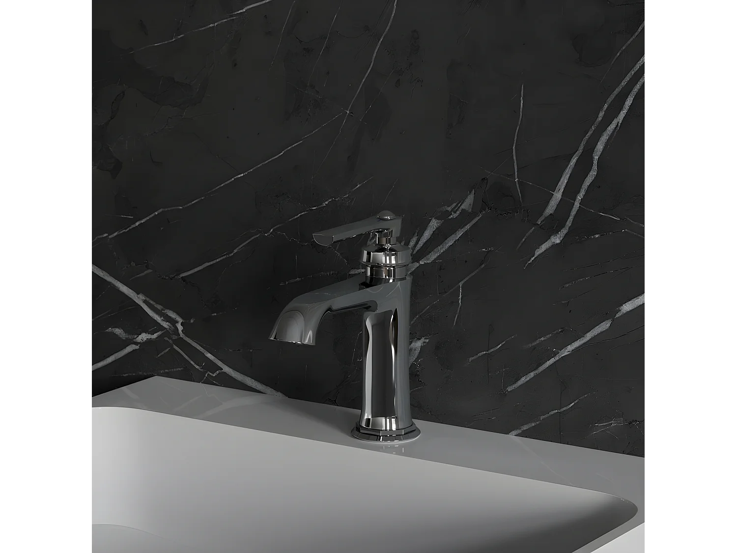 Mitigeur Lavabo Bas Armance, 18 Cm, couleur : Chrome