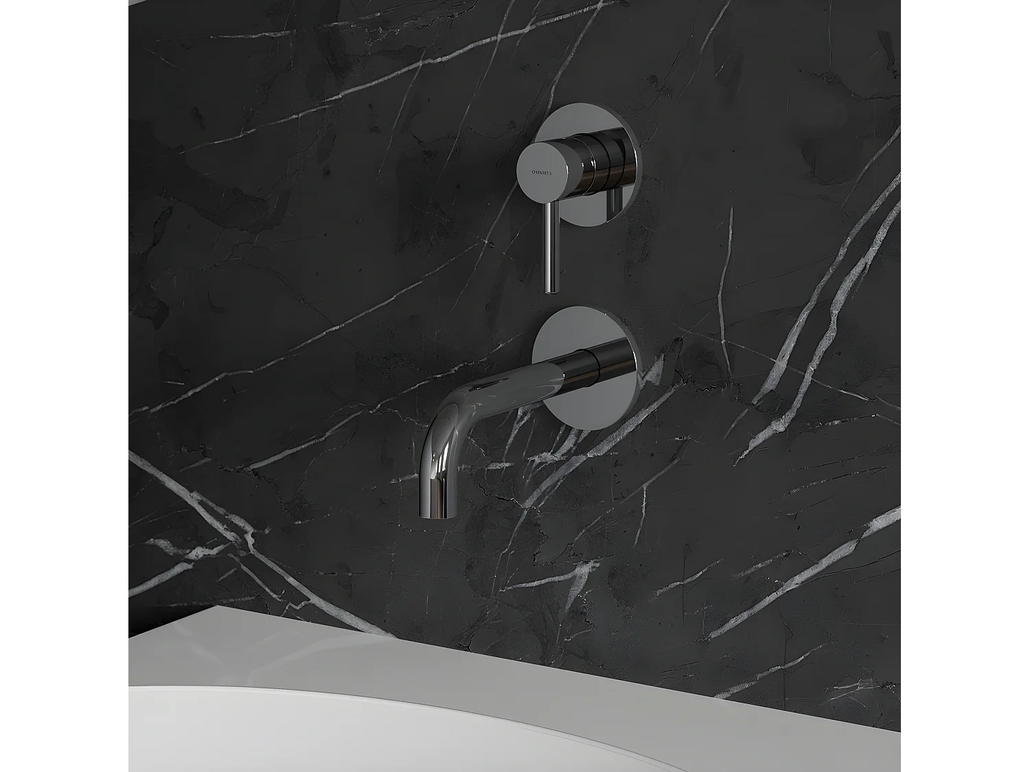 Mitigeur Lavabo À Encastrer Y Chromé