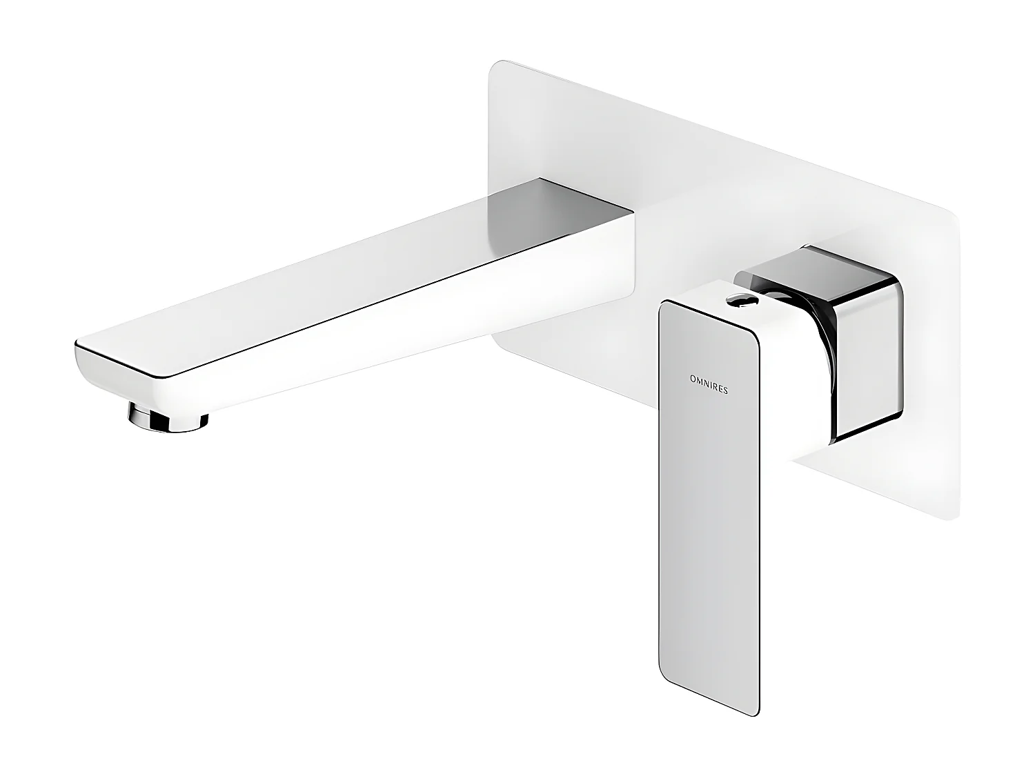 Mitigeur Lavabo À Encastrer Parma Chromé / Blanc