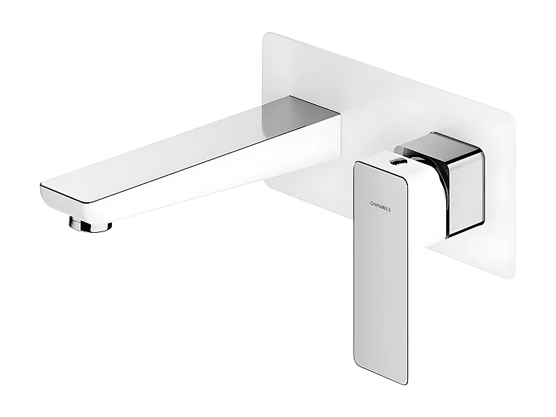 Mitigeur Lavabo À Encastrer Parma Chromé / Blanc