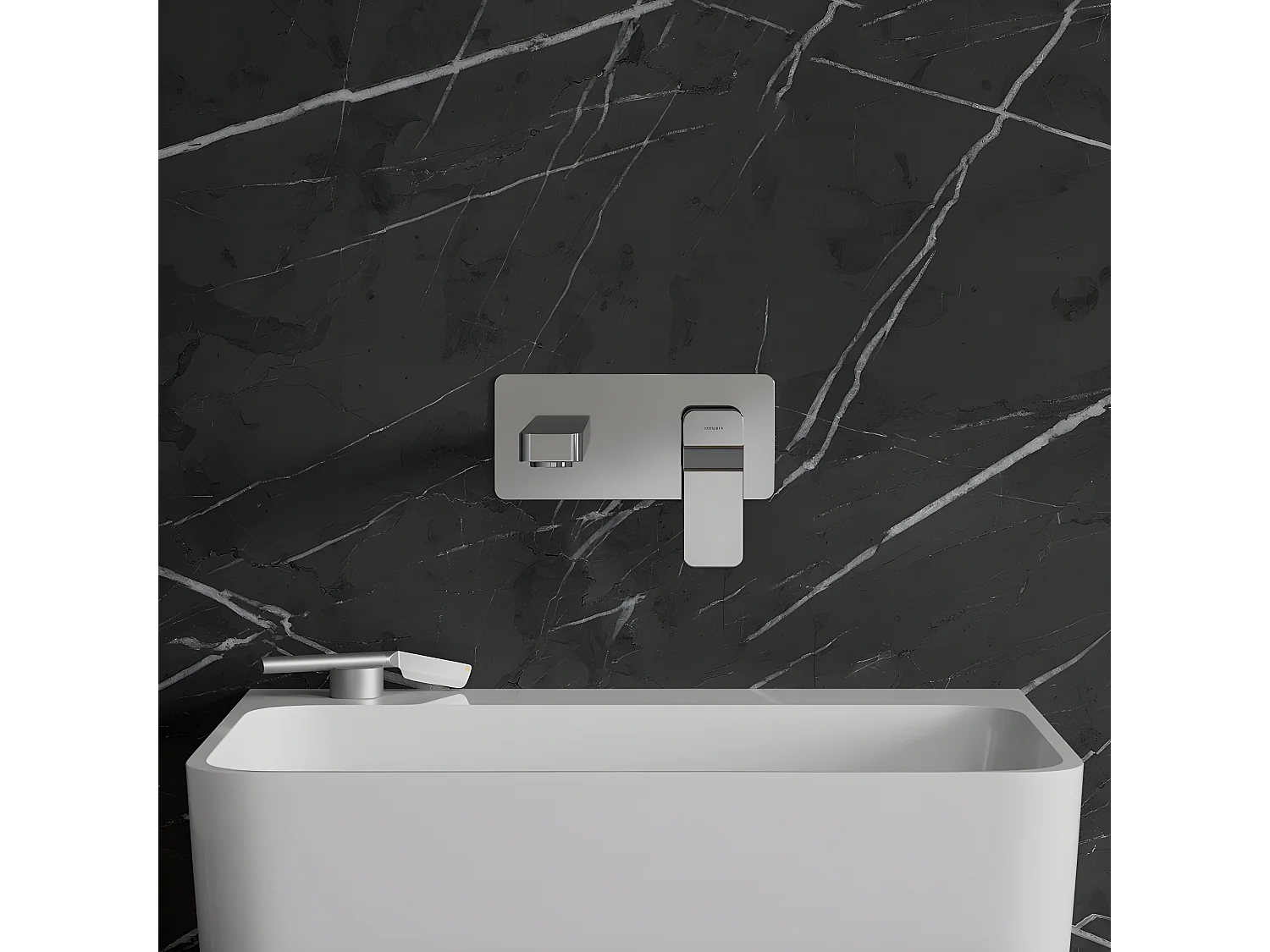 Mitigeur Lavabo À Encastrer Slide Chromé