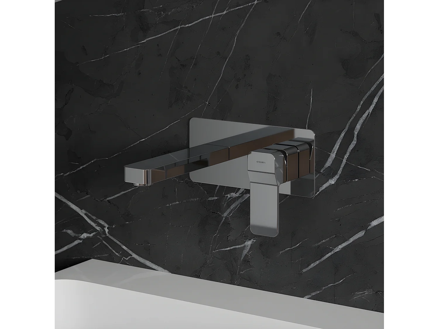 Mitigeur Lavabo À Encastrer Slide Chromé