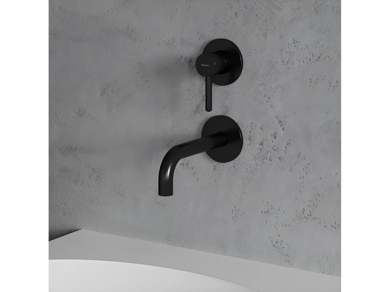 Mitigeur Lavabo À Encastrer Y Noir