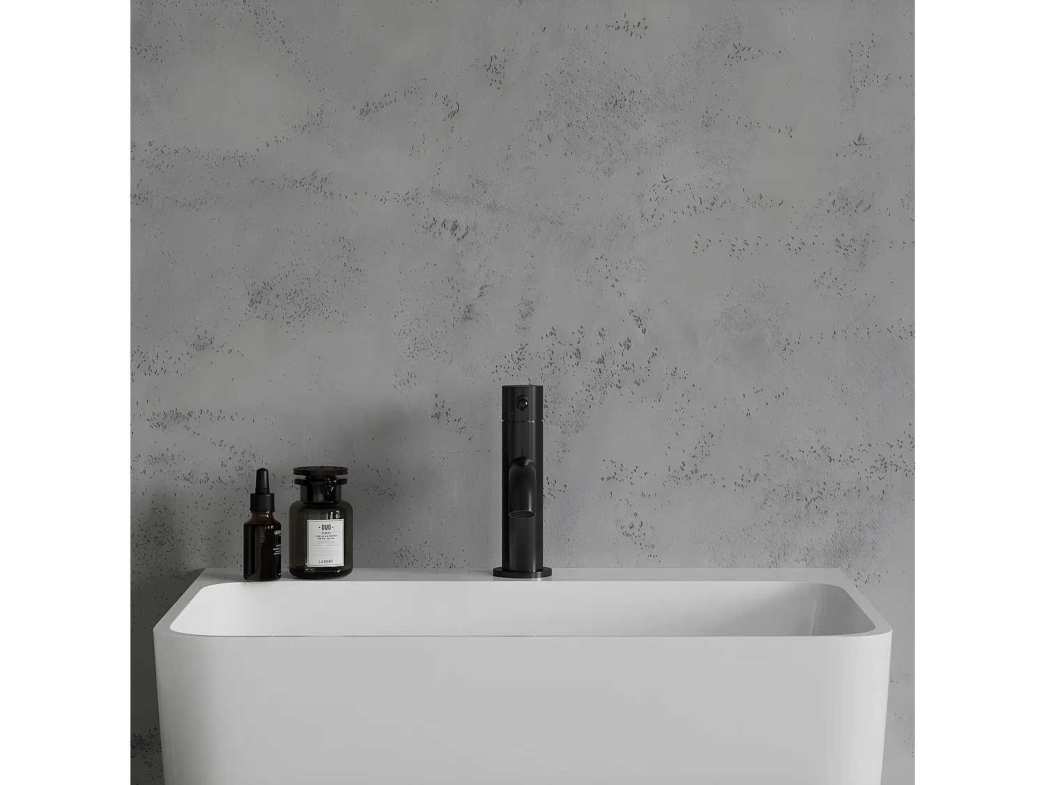 Mitigeur Lavabo Bas noir Y, 16 cm marque omnires