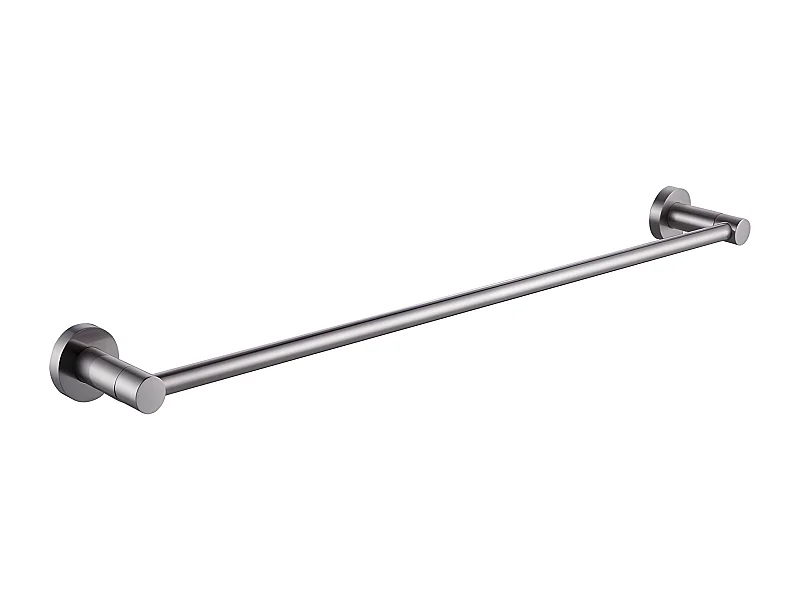 Porte-serviettes 1 Barre Fixe Modern Project, 60 Cm Laiton couleur : Argent