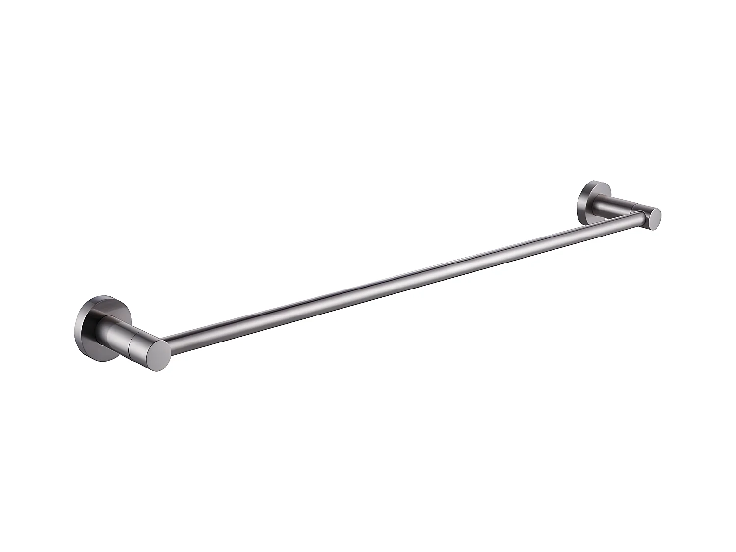 Porte-serviettes 1 Barre Fixe Modern Project, 60 Cm Laiton couleur : Argent