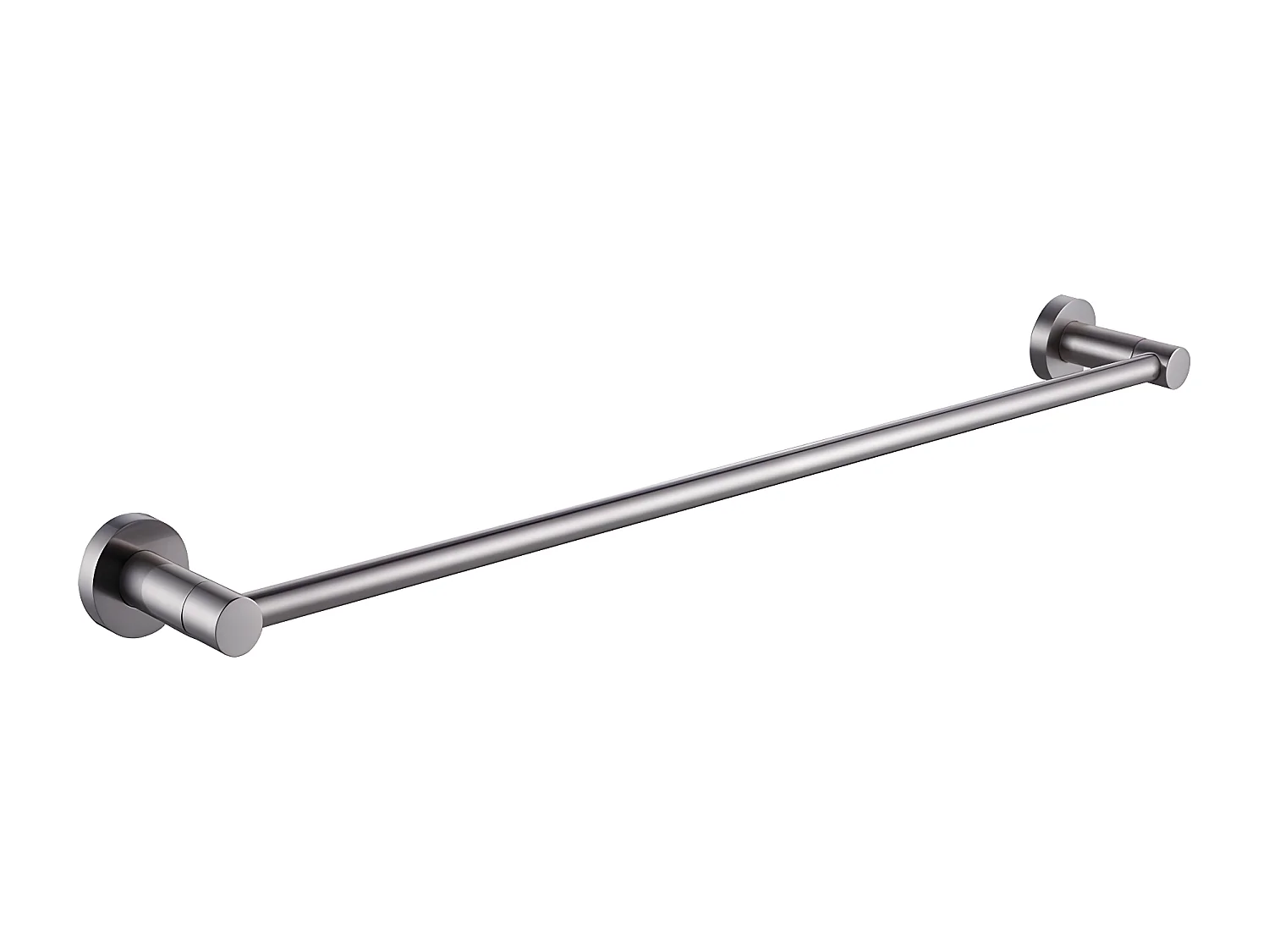 Porte-serviettes 1 Barre Fixe Modern Project, 60 Cm Laiton couleur : Argent