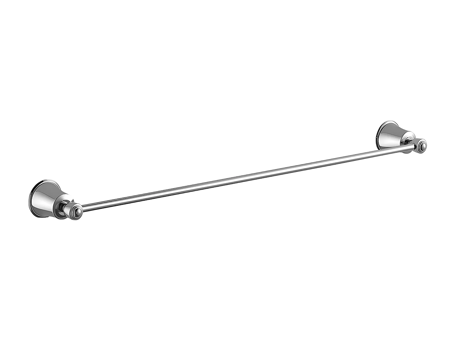 Porte-serviettes 1 Barre Fixe Art Line, 65 Cm Laiton couleur : Chrome