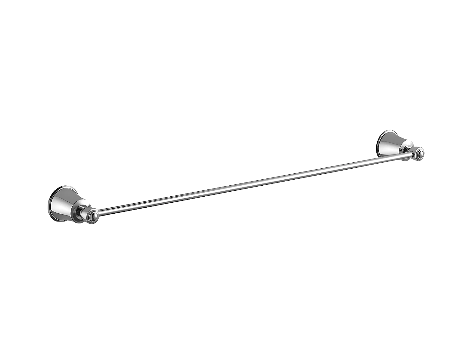 Porte-serviettes 1 Barre Fixe Art Line, 65 Cm Laiton couleur : Chrome
