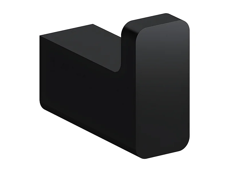 Porte-serviette 1 Crochet Matière  Laiton Nelson 2 Cm couleur : Noir Mat