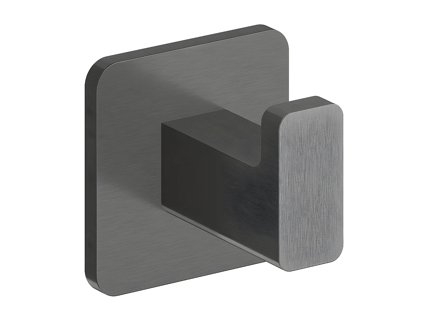 Porte-serviette 1 Crochet Matière  Laiton Nelson 5cm couleur : Graphite