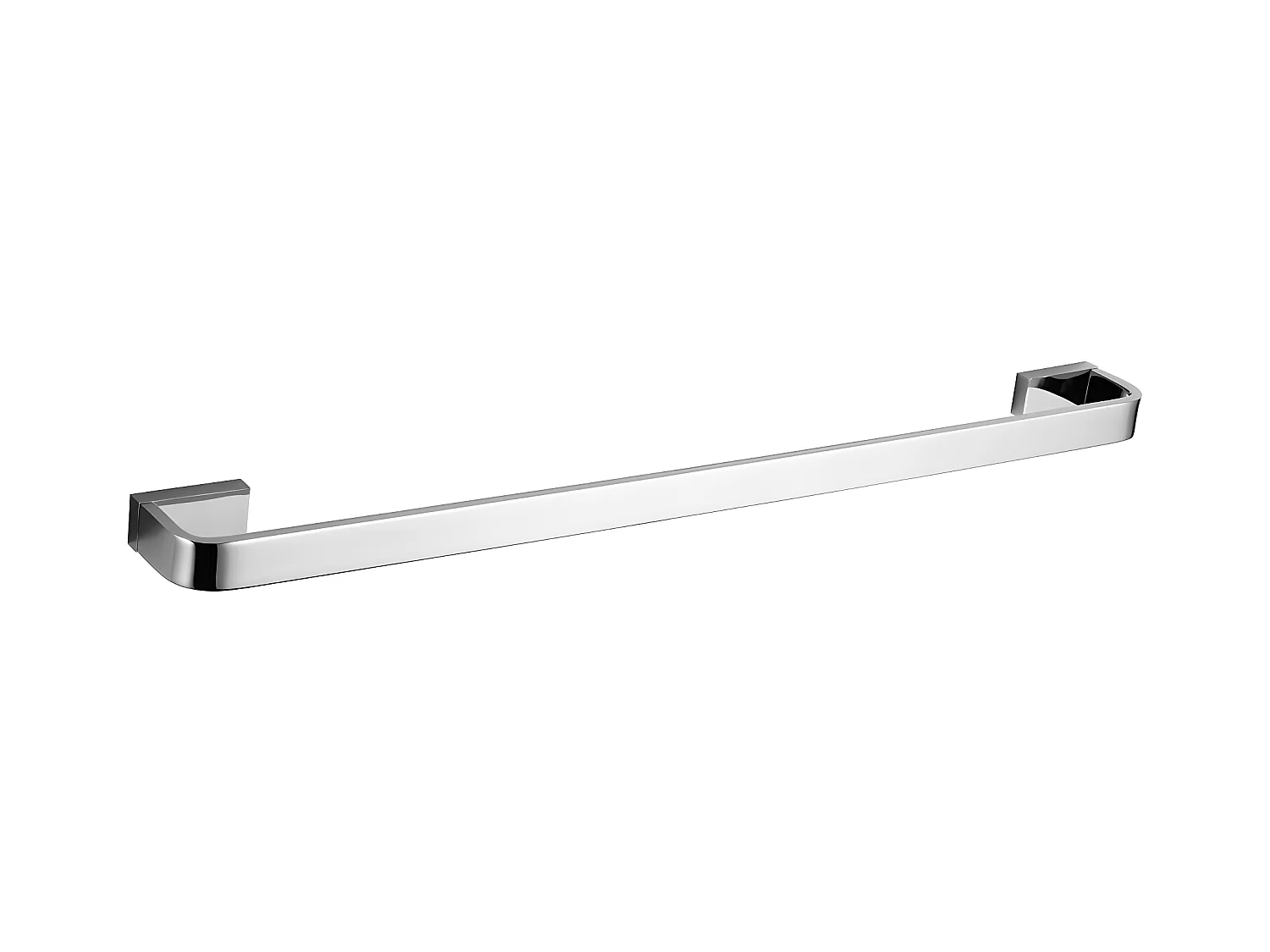 Porte-serviettes 1 Barre Fixe Reno, 60 Cm Laiton couleur : Chrome
