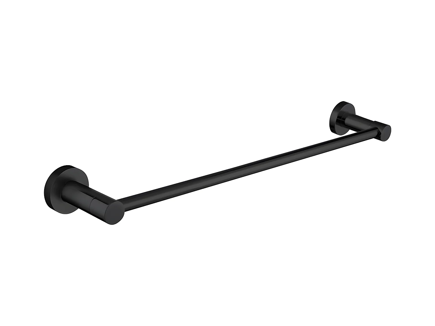Porte-serviettes 1 Barre Fixe Modern Project, 40 Cm Laiton couleur : Noir Mat