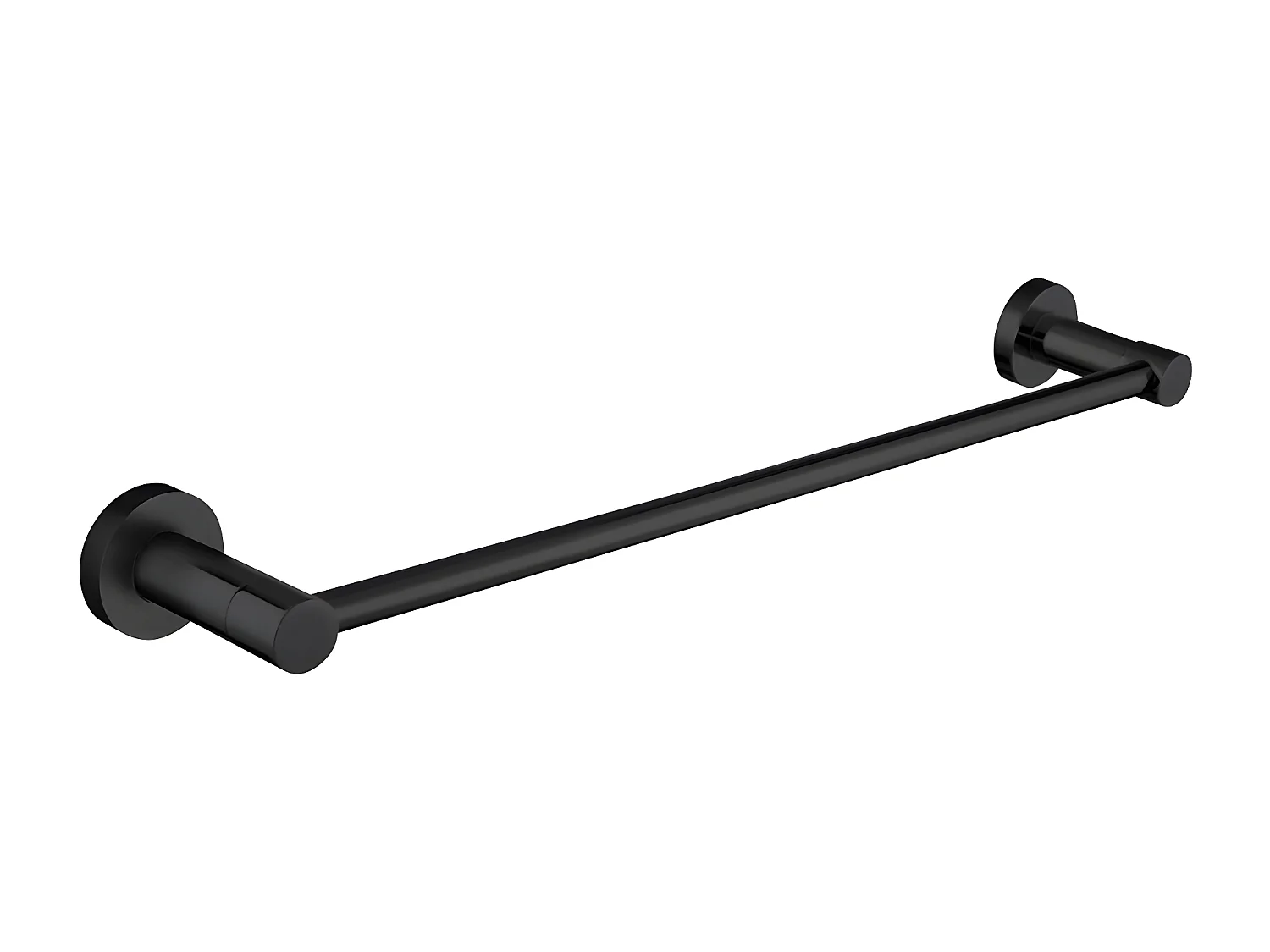 Porte-serviettes 1 Barre Fixe Modern Project, 40 Cm Laiton couleur : Noir Mat