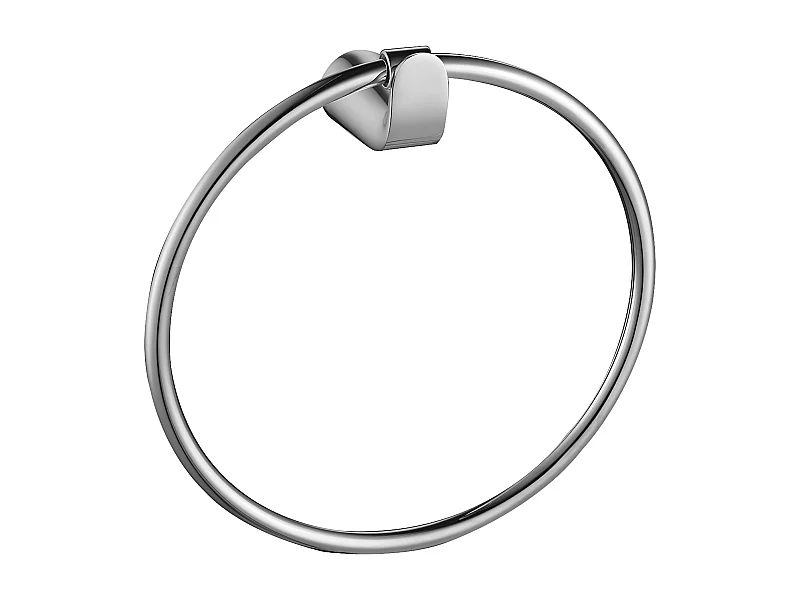 Anneau Porte-serviettes Saco 21 Cm Laitoncouleur : Chrome blanc