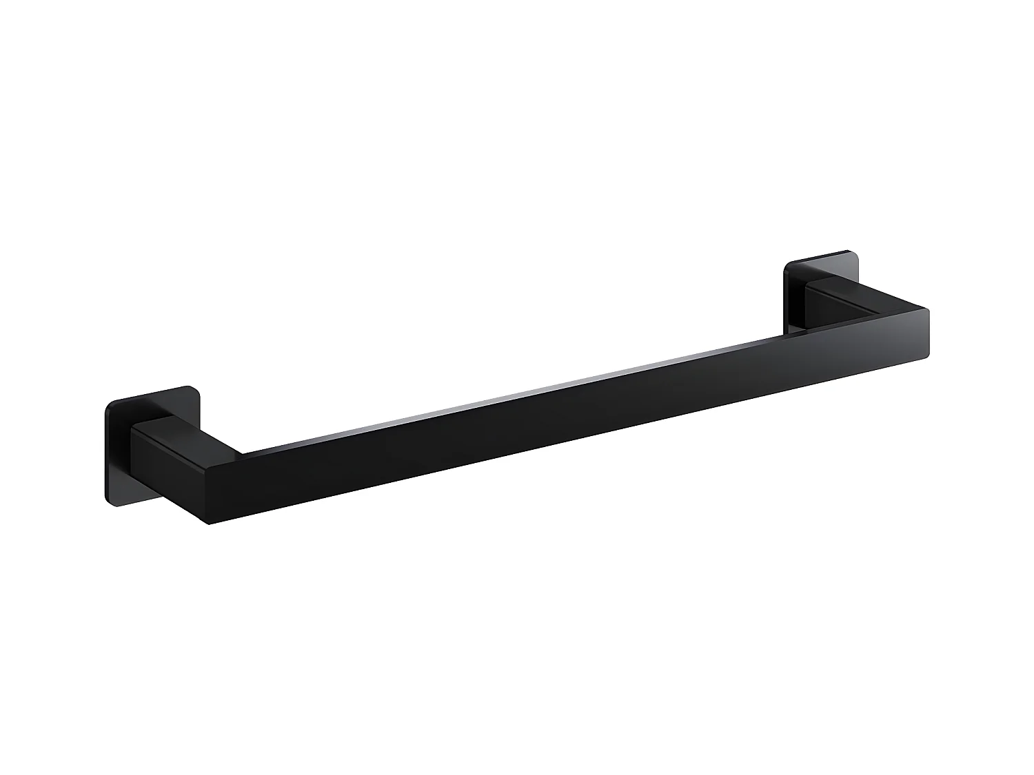 Porte-serviettes 1 Barre Fixe Nelson, 42 Cm Laiton couleur : Noir Mat