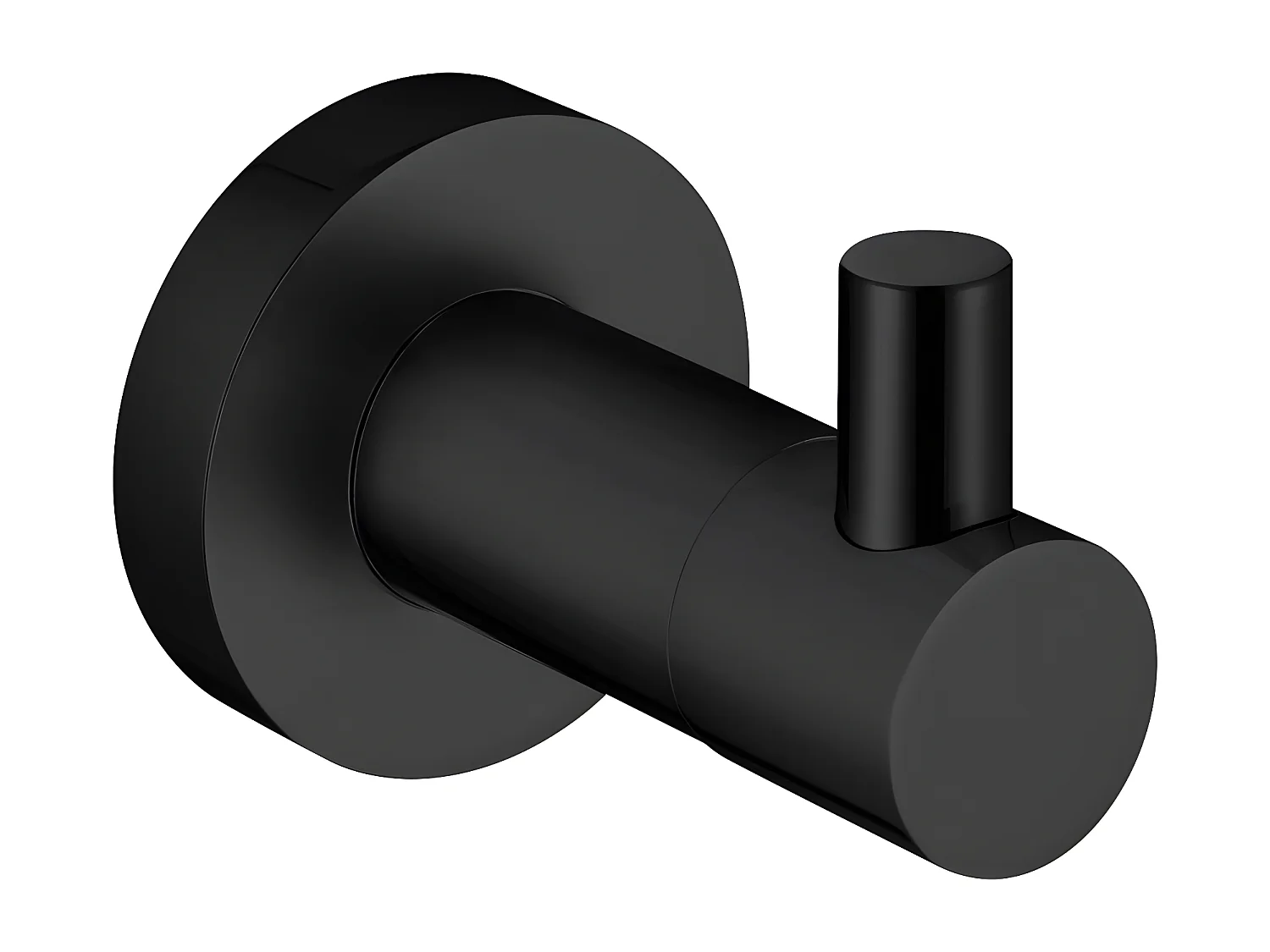 Porte-serviette 1 Crochet Matière  Laiton Modern Project couleur : Noir Mat