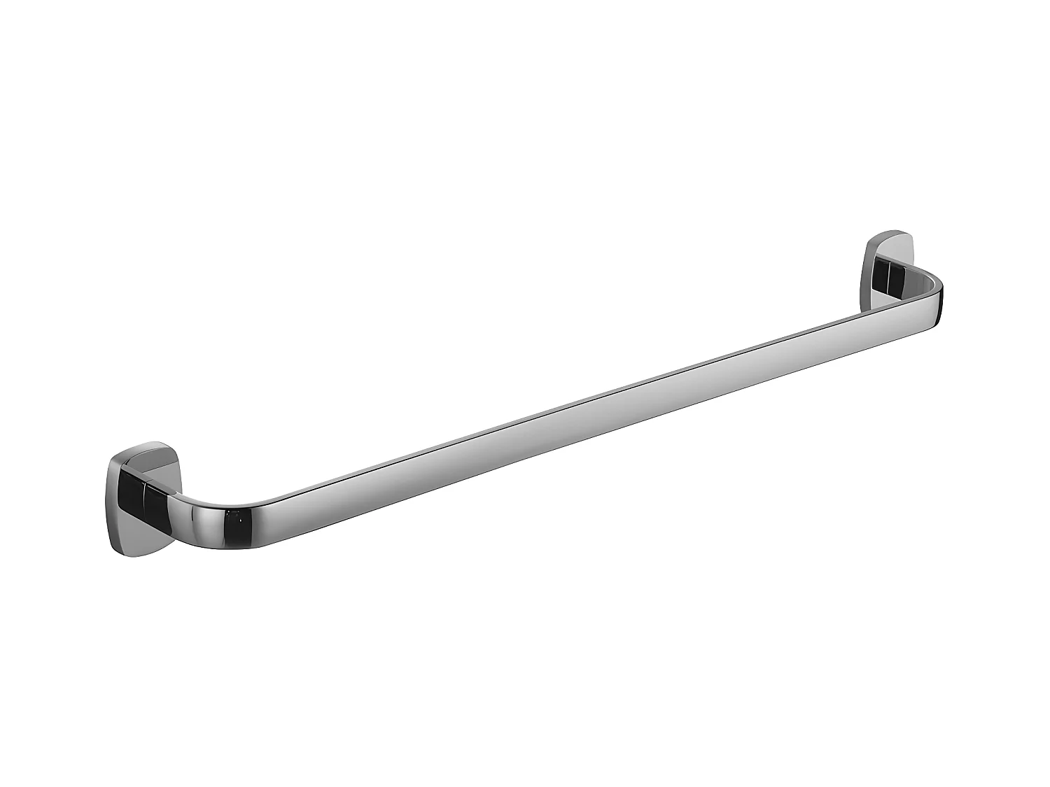 Porte-serviettes 1 Barre Fixe Trent, 64 Cm Laiton couleur : Chrome