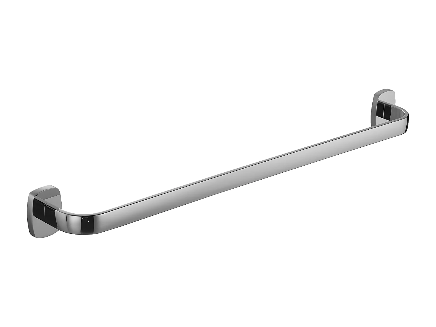 Porte-serviettes 1 Barre Fixe Trent, 64 Cm Laiton couleur : Chrome