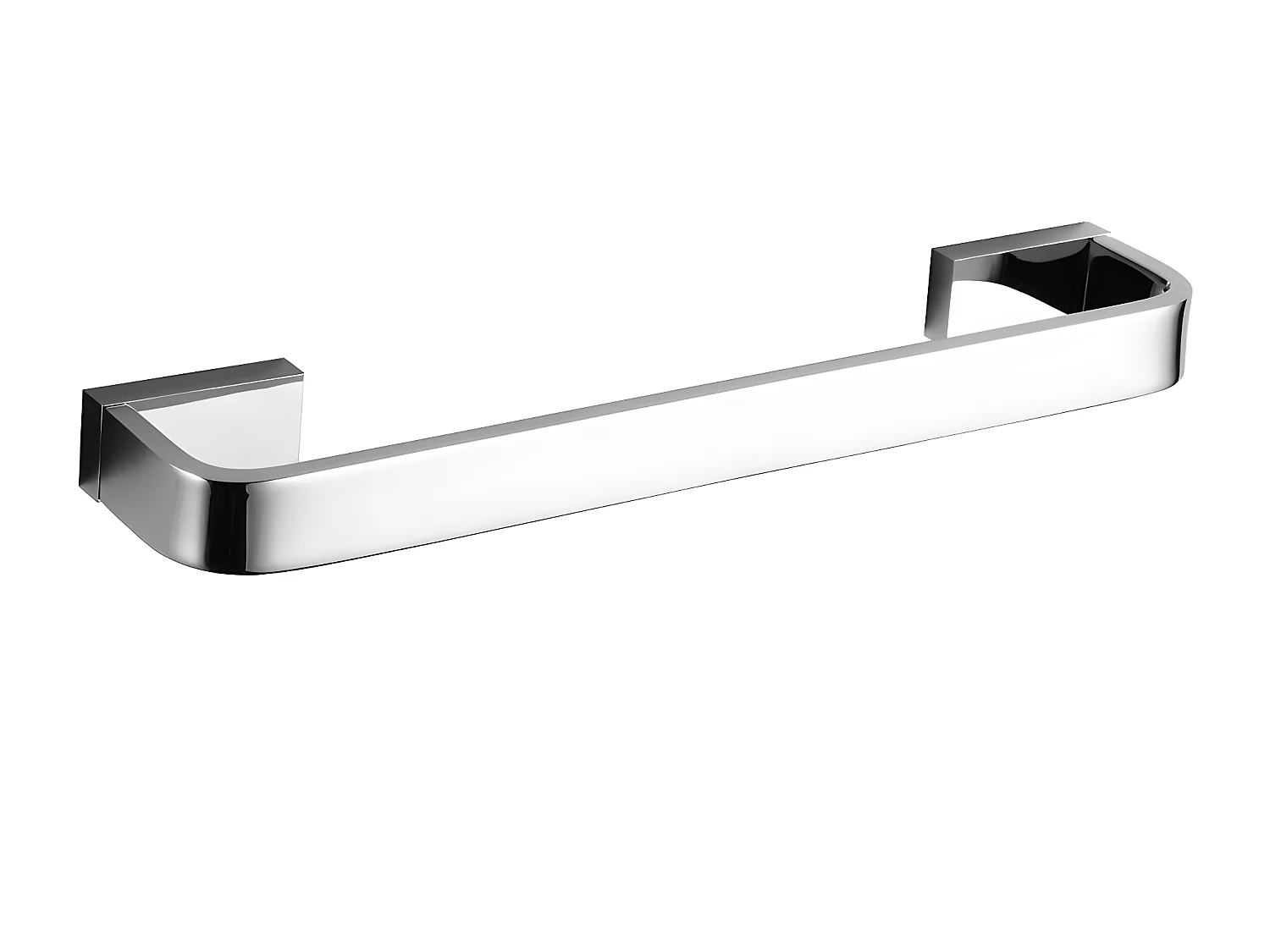 Porte-serviettes 1 Barre Fixe Reno, 30 Cm Laiton couleur : Chrome