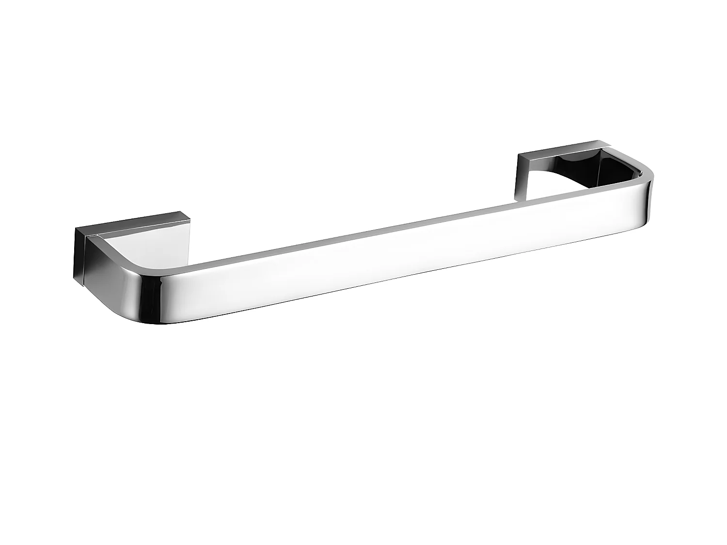 Porte-serviettes 1 Barre Fixe Reno, 30 Cm Laiton couleur : Chrome