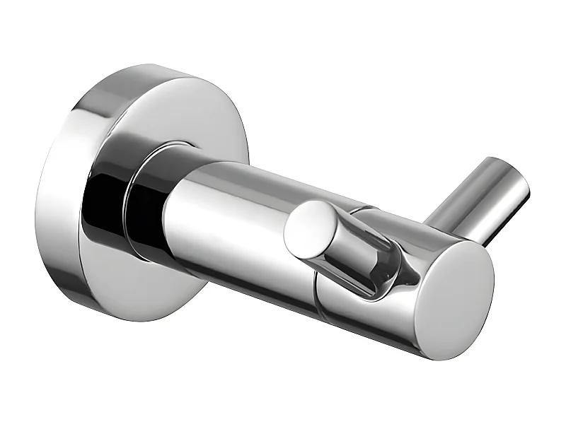 Porte-serviette 2 Crochets Matière  Laiton Modern Project couleur : Chrome