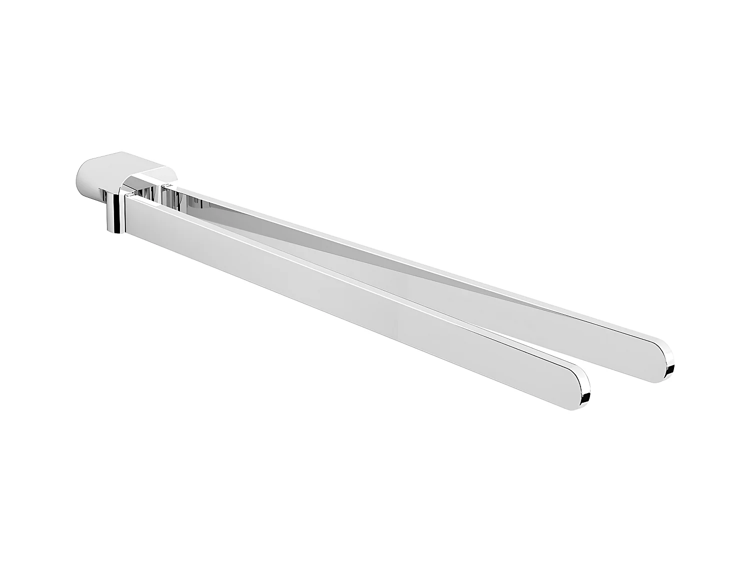 Porte-serviettes 2 Barre Fixe Michigan, 38 Cm Laiton couleur : Chrome