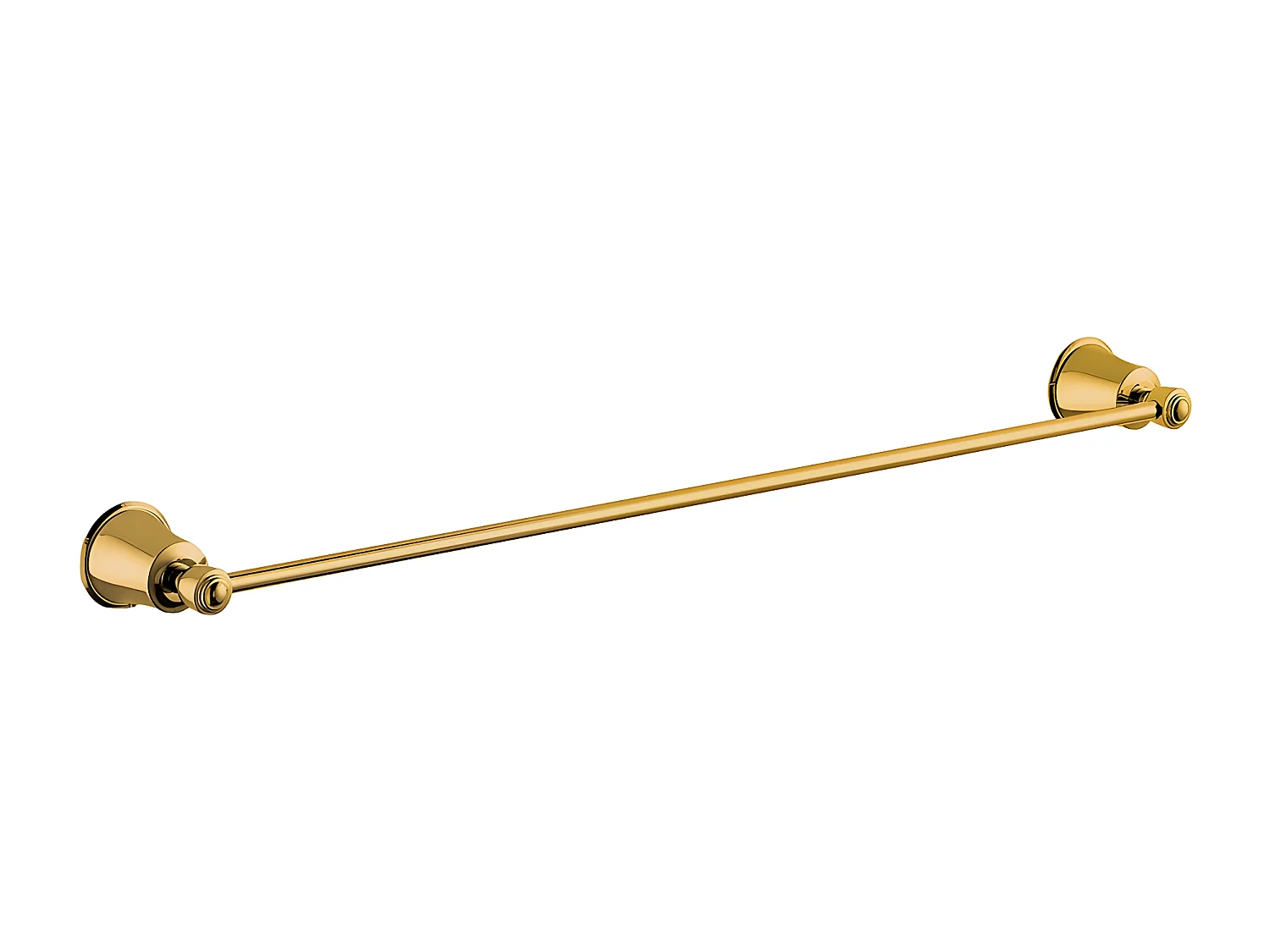 Porte-serviettes 1 Barre Fixe Art Line, 65 Cm Laiton couleur : D'oré